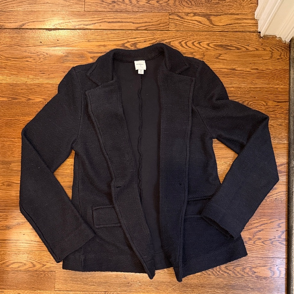 Maeve Textured Black Blazer